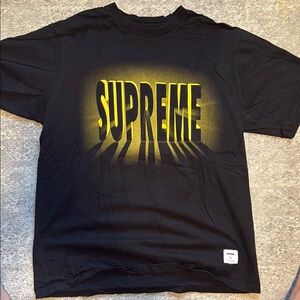 Supreme Black and Yellow Short Sleeve Tee